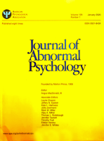 Journal of Abnormal Psychology, Jan 2020