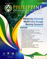 Philippine Journal of Nursing, Jan-Jun 2019