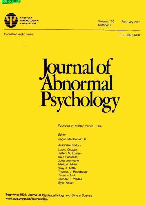 Journal of Abnormal Psychology, vol. 130_ no.2_ February 2021